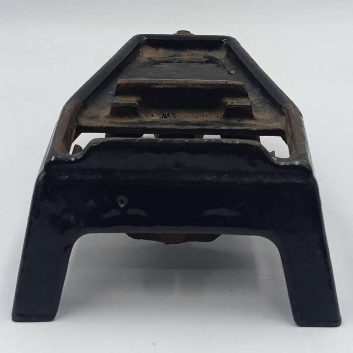 Vintage gas heated sad iron with heating stand