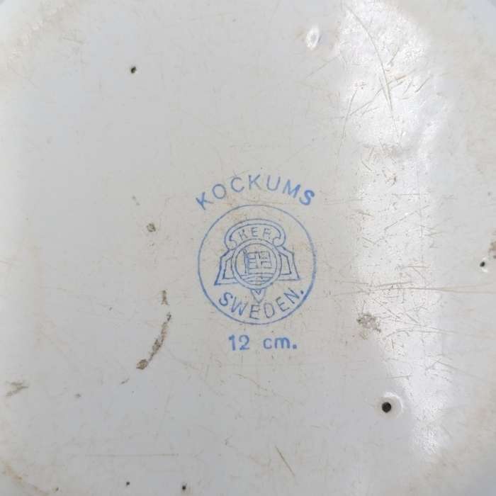 Vintage Kockums Sweden 12cm enamel dish