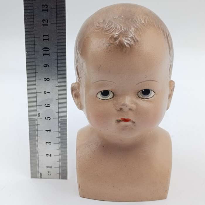 Antique Composition doll head - made in USA