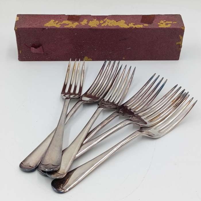 Set of 6 Antique EPNS silverplated forks