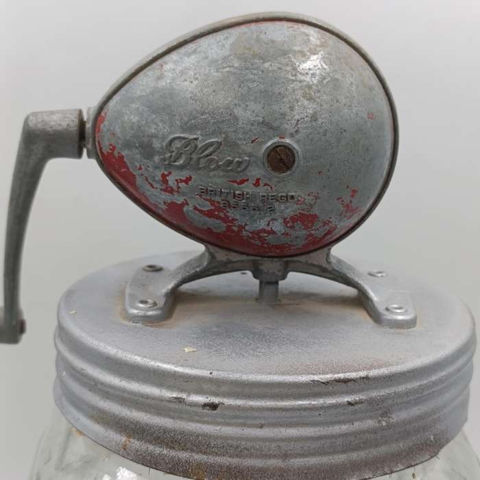 Antique Blow glass butter churn