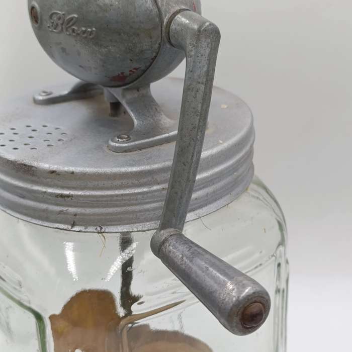 Antique Blow glass butter churn