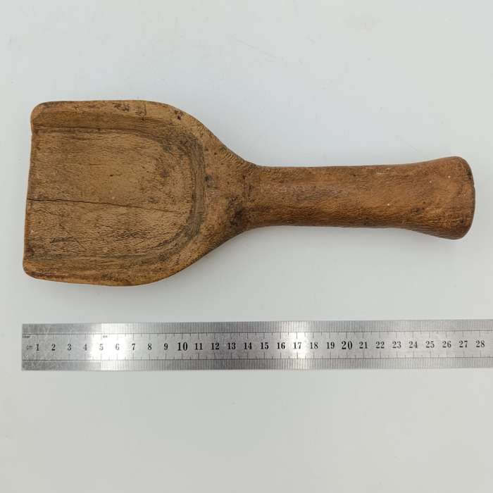 Antique wooden butter scoop
