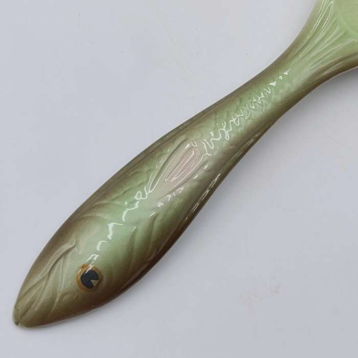 Vintage Shorter and Son porcelain fish plate with spoon