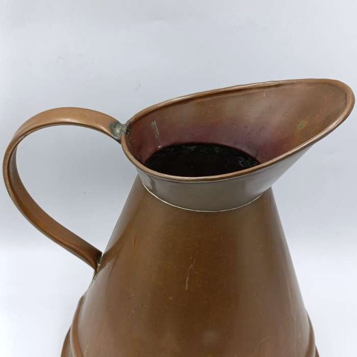 Large Antique copper De Klerk pitcher