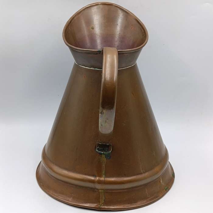 Large Antique copper De Klerk pitcher