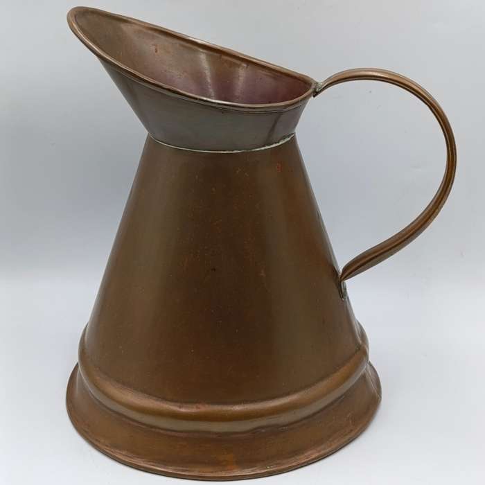 Large Antique copper De Klerk pitcher