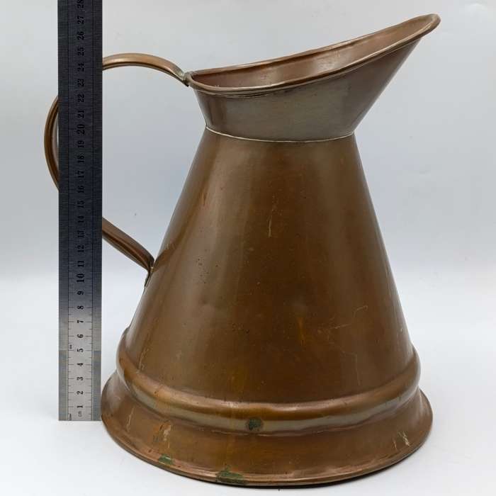 Large Antique copper De Klerk pitcher