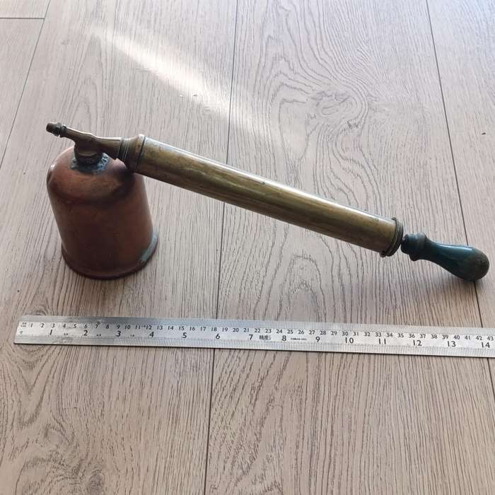 Vintage Rega copper and brass poisen spray pump