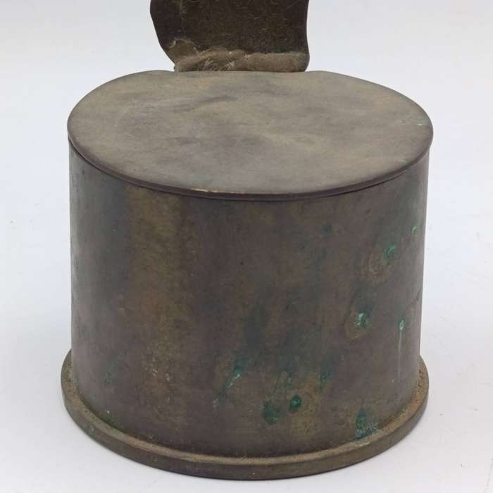 Vintage brass cannon shell trophy made for Namibia uitrek 1 April 1989