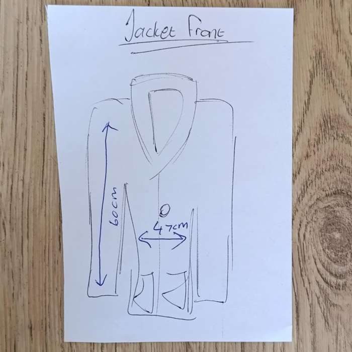 Vintage genuine sheepskin and wool Miura jacket