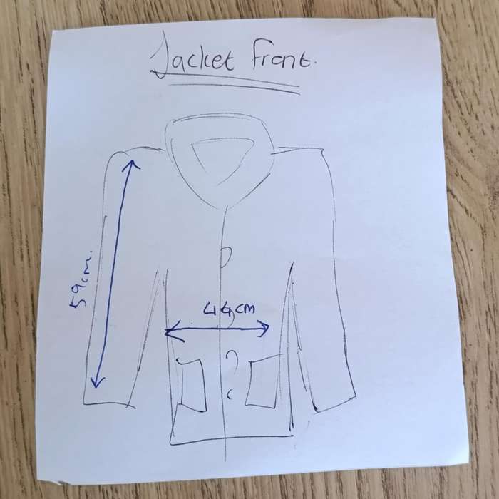 Vintage genuine sheepskin and wool jacket