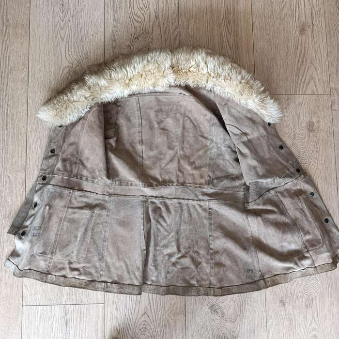 Vintage genuine sheepskin and wool jacket