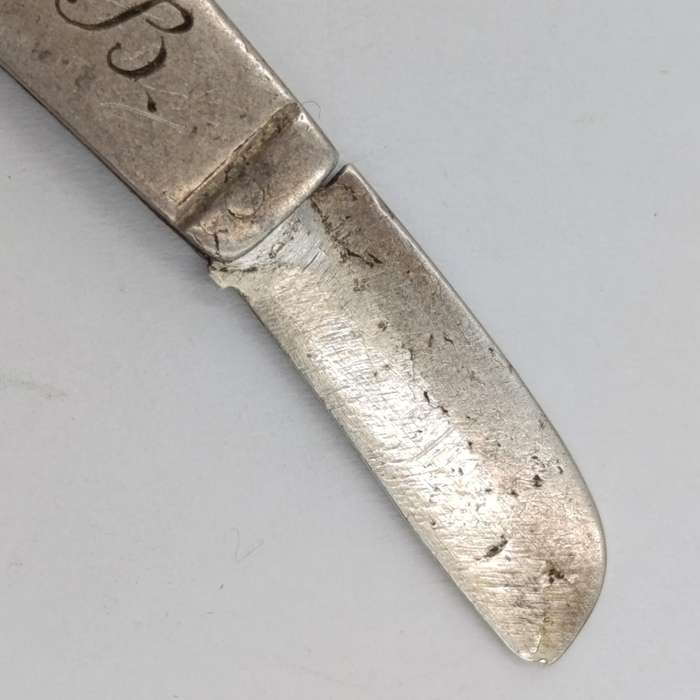 Boer War Trench art mini pocket knife, "99 Oorlog ' 02, D.J.B"