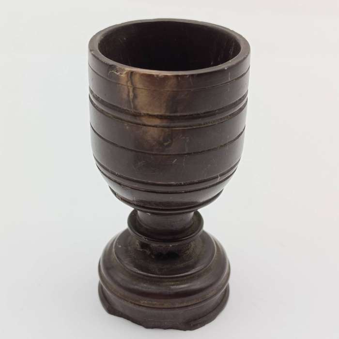 Boer War POW trench art stone cup marked India 1903 - made by the Bittereinders