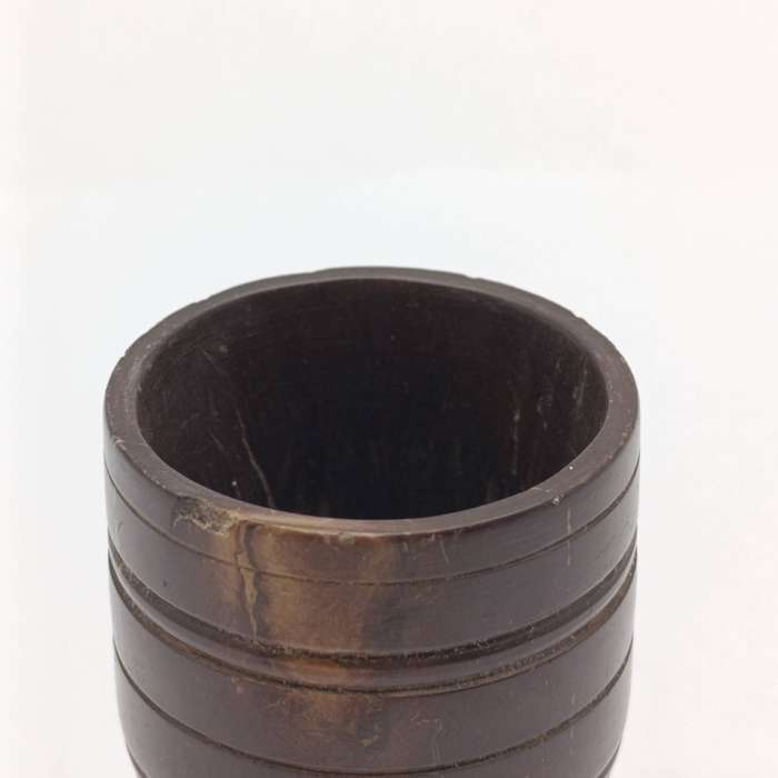 Boer War POW trench art stone cup marked India 1903 - made by the Bittereinders