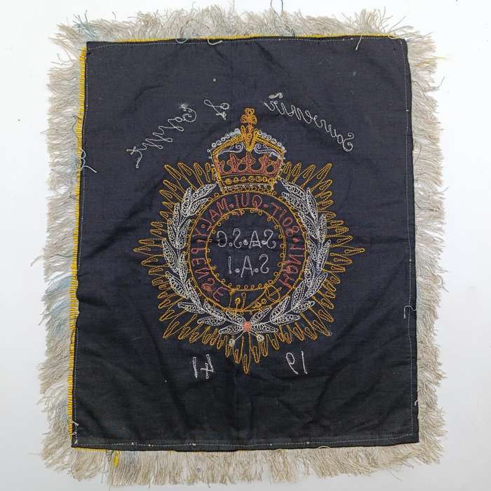 1941 SA Services Corps souvenir of Egypt embroidered cloth