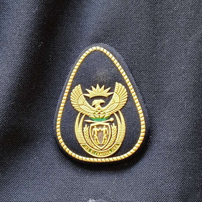 SA Air Force Warrant Officer mess dress uniform - tunic, trousers and waistcoat