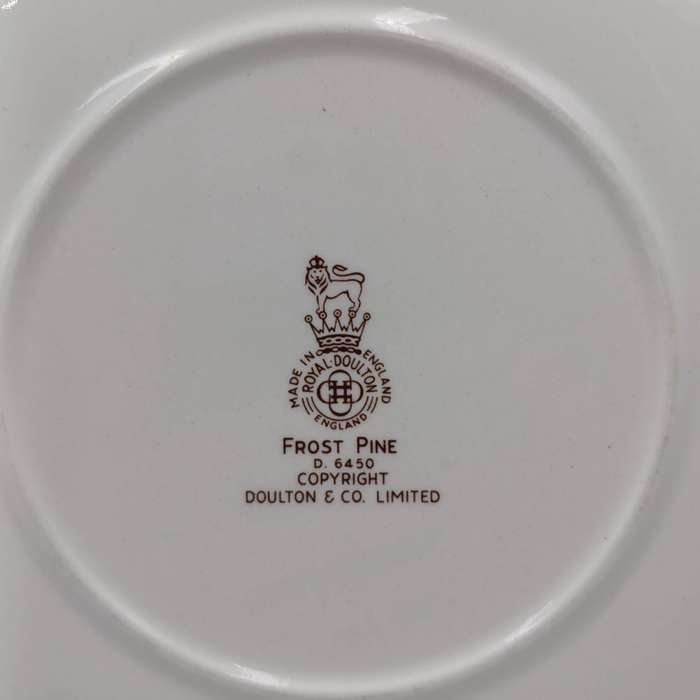 Royal Doulton Frost Pine porcelain medium plate