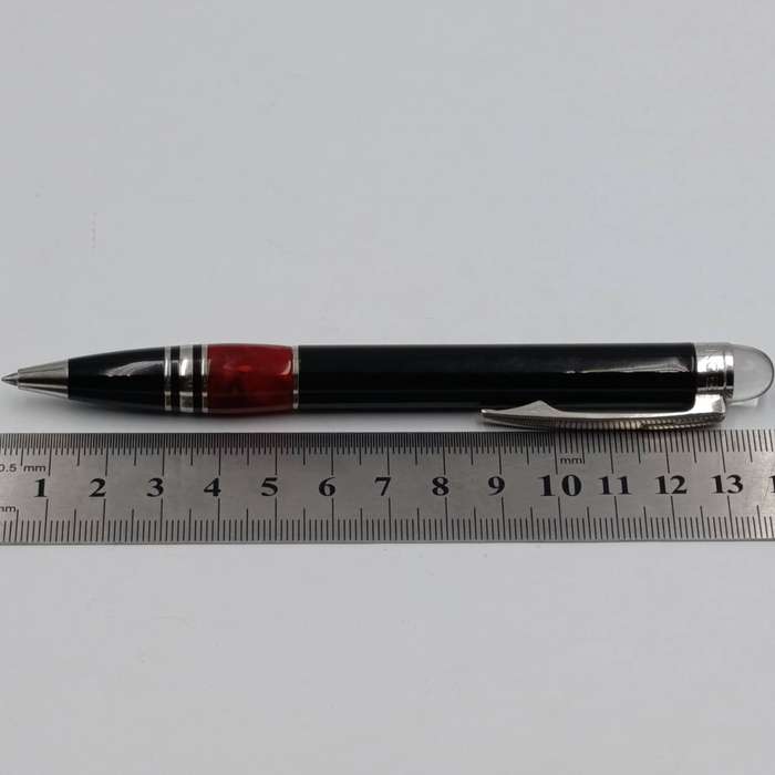 Mont Blanc Starwalker Red Marble ballpoint pen in box - Serial NDL33964L