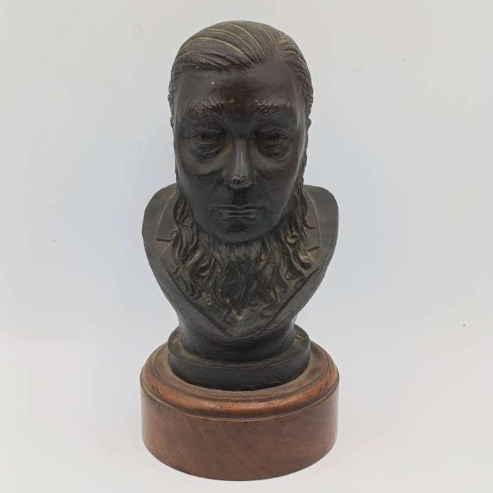 Sculpture of Paul Kruger by Coert Steynberg - Bronze - height 21,5cm with base