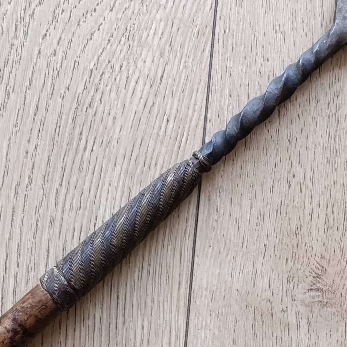 Vintage West African Spear with shortened shaft