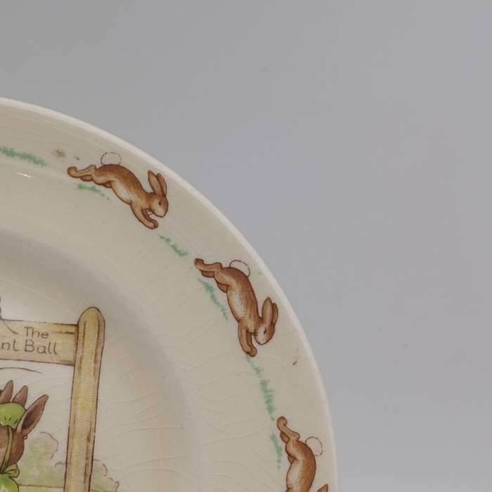 Royal Doulton Bunnykins "To the Hunt Ball" porcelain sideplate