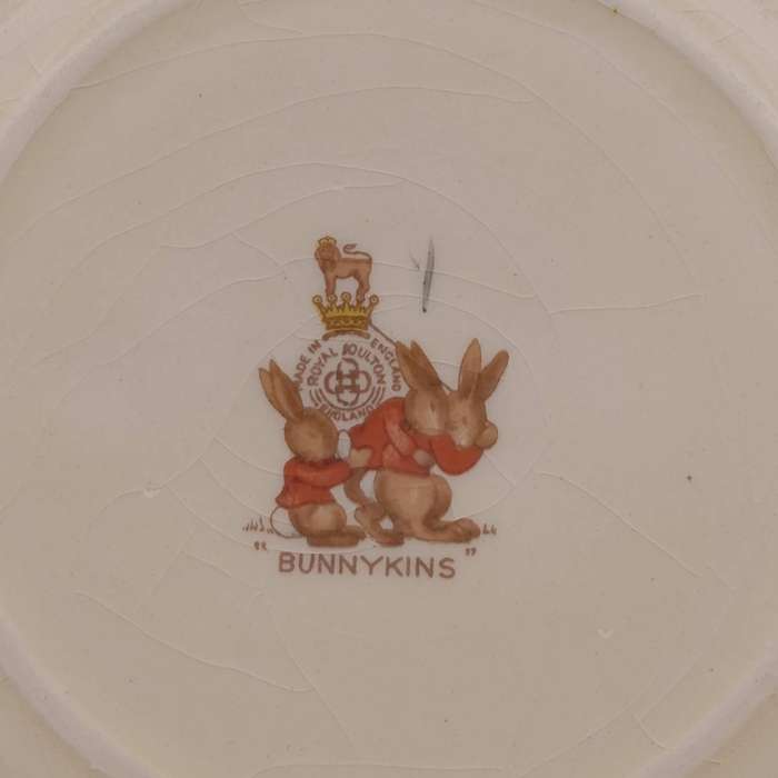 Royal Doulton Bunnykins "To the Hunt Ball" porcelain sideplate