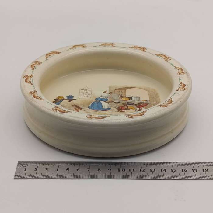 Royal Doulton Bunnykins Xmas menu porridge bowl