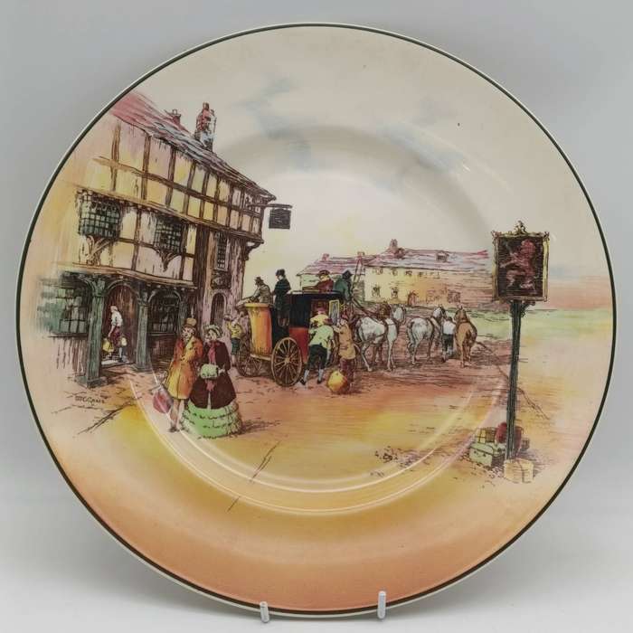 Royal Doulton old English Coaching scenes porcelain plate