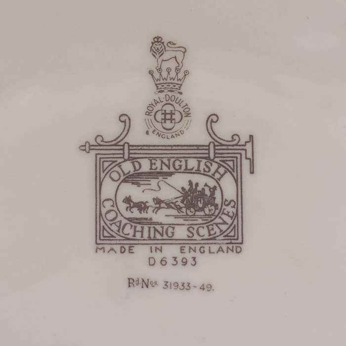 Royal Doulton old English Coaching scenes porcelain plate