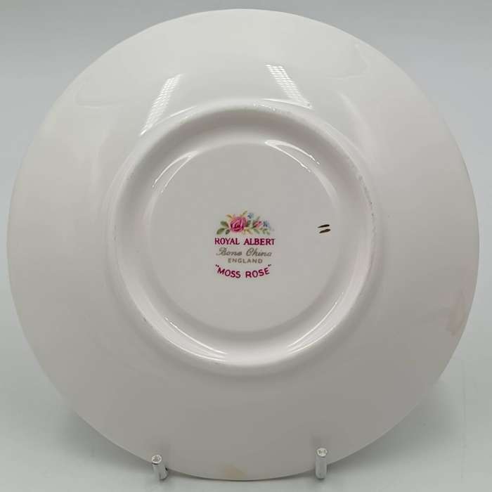Vintage Royal Albert Moss Rose porcelain trio