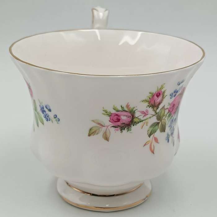 Vintage Royal Albert Moss Rose porcelain trio