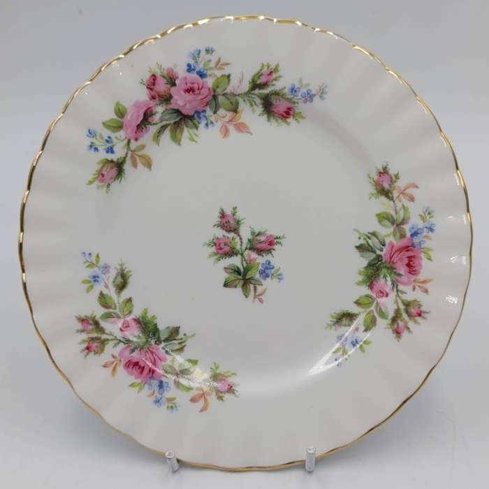 Vintage Royal Albert Moss Rose porcelain trio