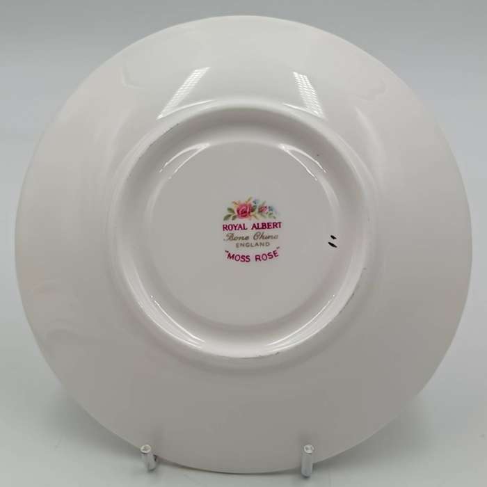 Vintage Royal Albert Moss Rose porcelain trio