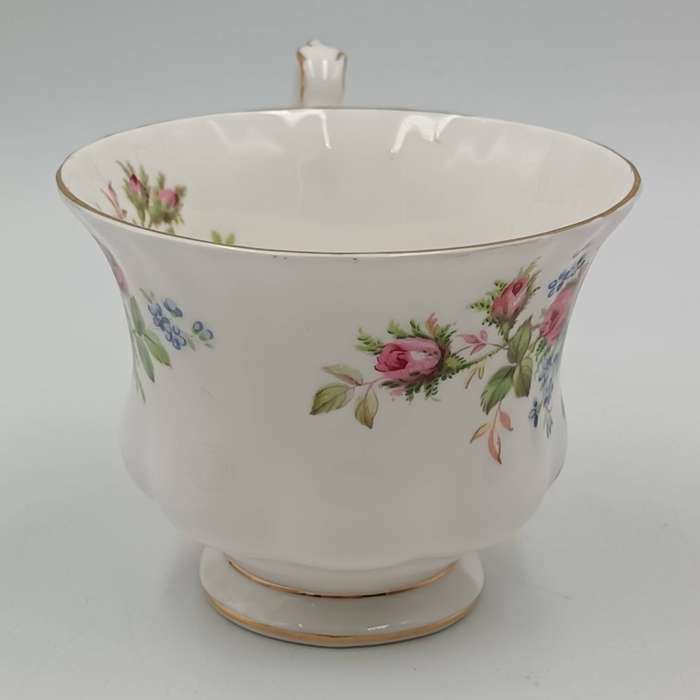 Vintage Royal Albert Moss Rose porcelain trio