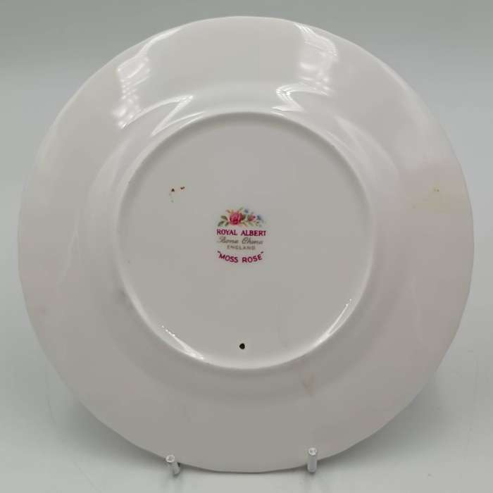Vintage Royal Albert Moss Rose porcelain trio