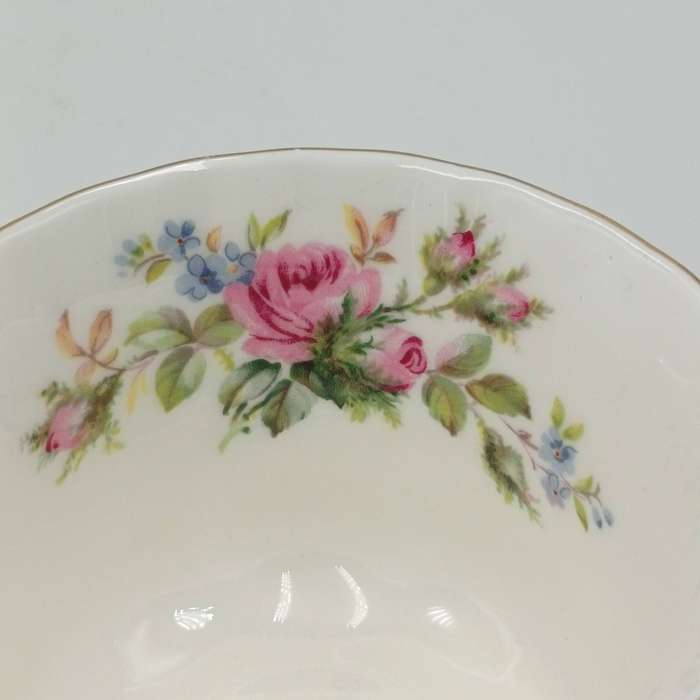 Vintage Royal Albert Moss Rose porcelain trio
