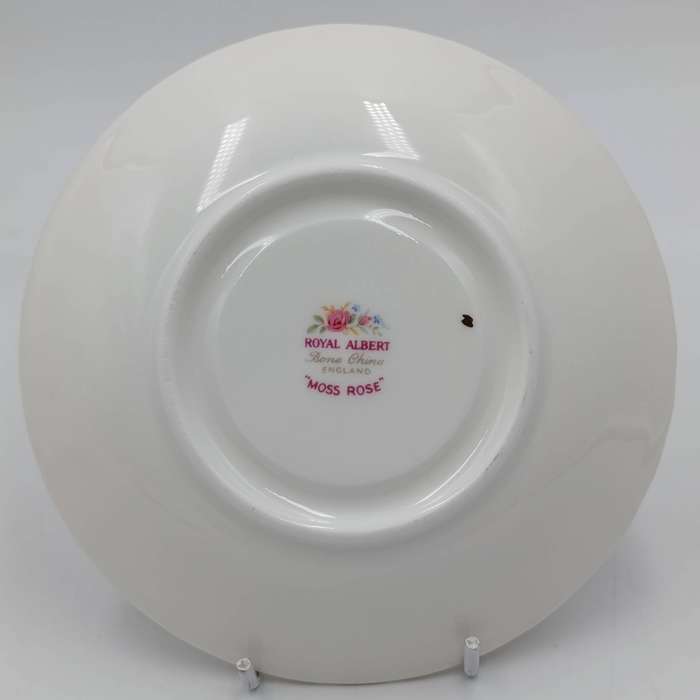 Vintage Royal Albert Moss Rose porcelain trio