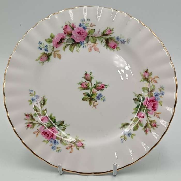 Vintage Royal Albert Moss Rose porcelain trio
