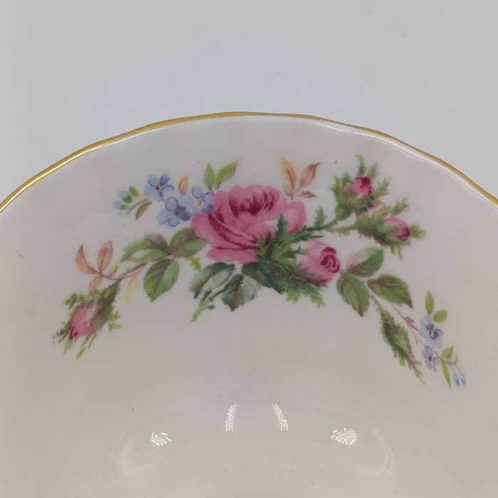 Vintage Royal Albert Moss Rose porcelain trio
