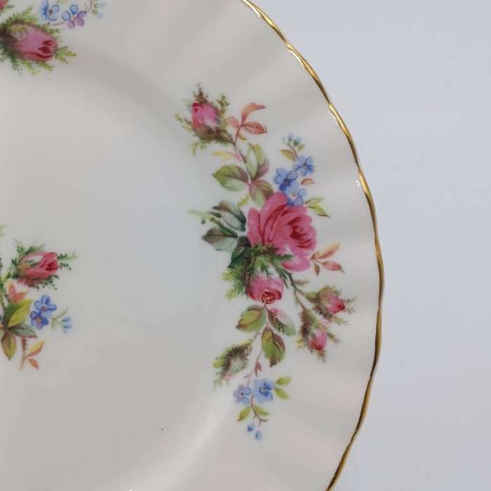 Vintage Royal Albert Moss Rose porcelain trio