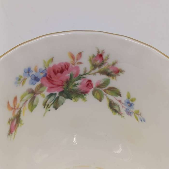 Vintage Royal Albert Moss Rose porcelain trio