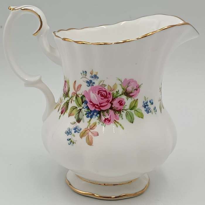 Vintage Royal Albert Moss Rose porcelain milk jug