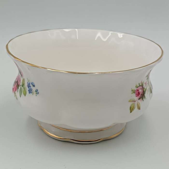 Vintage Royal Albert Moss Rose porcelain sugar bowl
