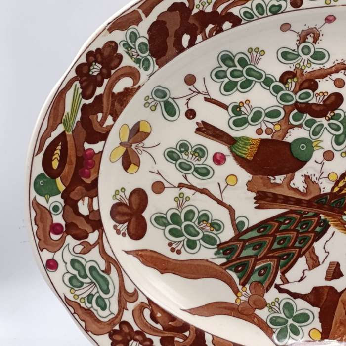 Vinatge Genuine Imperial Imari porcelain oval platter