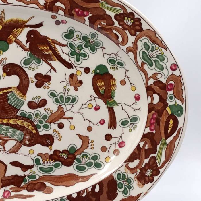 Vinatge Genuine Imperial Imari porcelain oval platter