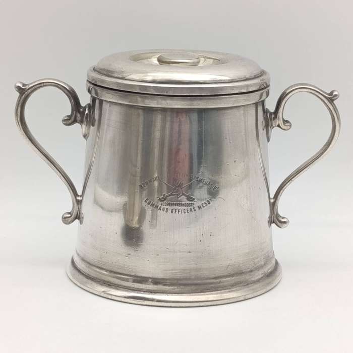Set of 5 SADF command officers Mess Voortrekkerhoogte silverplated pieces