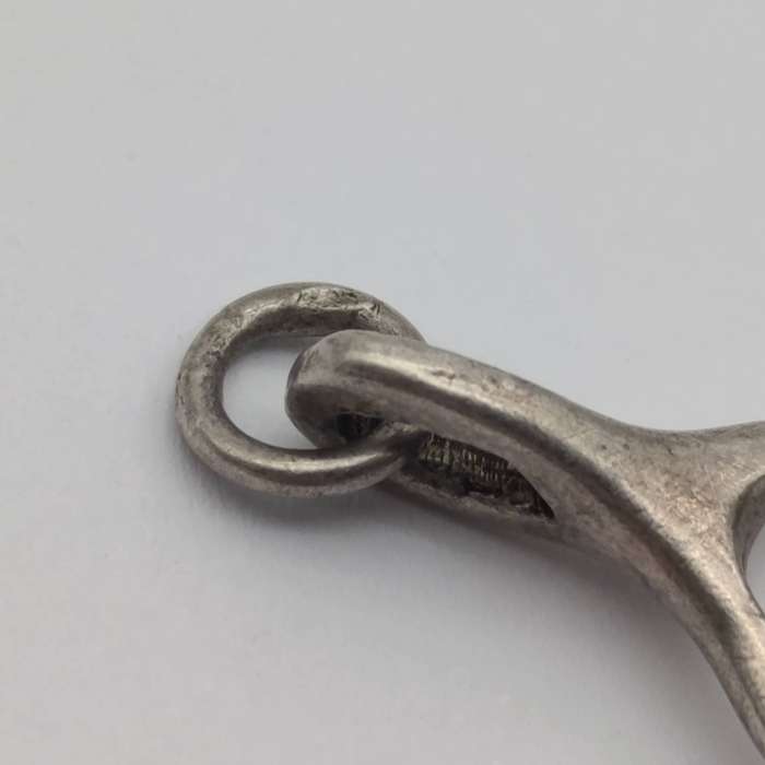 Sterling silver wishbone charm - weighs 2.5g