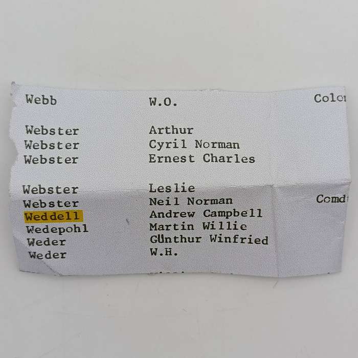 WW1 Military service Merit medal issued to 425 staff sergeant Andrew Campbell Weddell including 1953